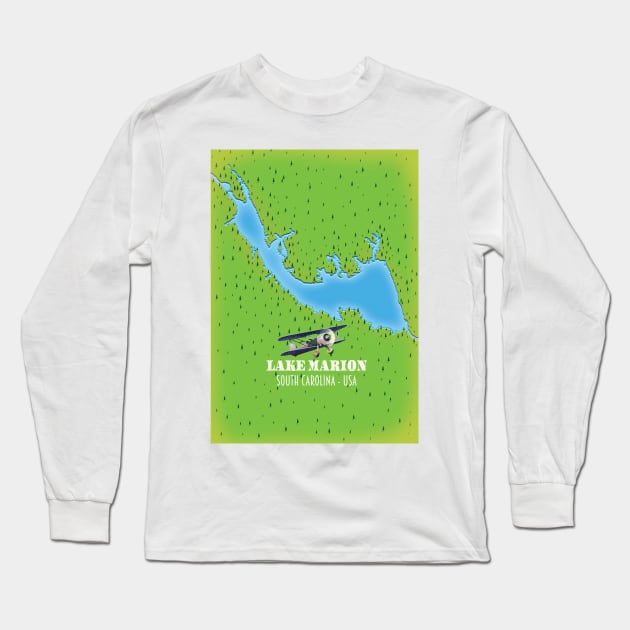 lake marion South Carolina USA Long Sleeve T-Shirt by nickemporium1